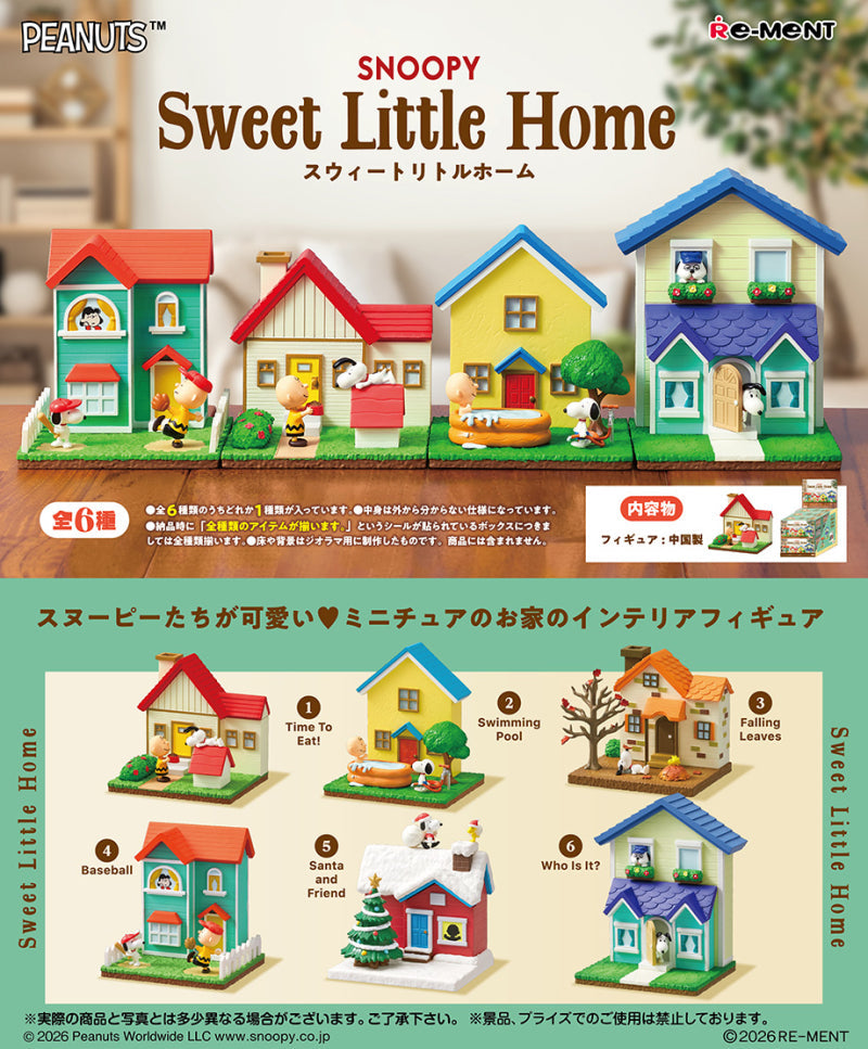 SNOOPY Sweet Little Home Re-ment Blind Box Series