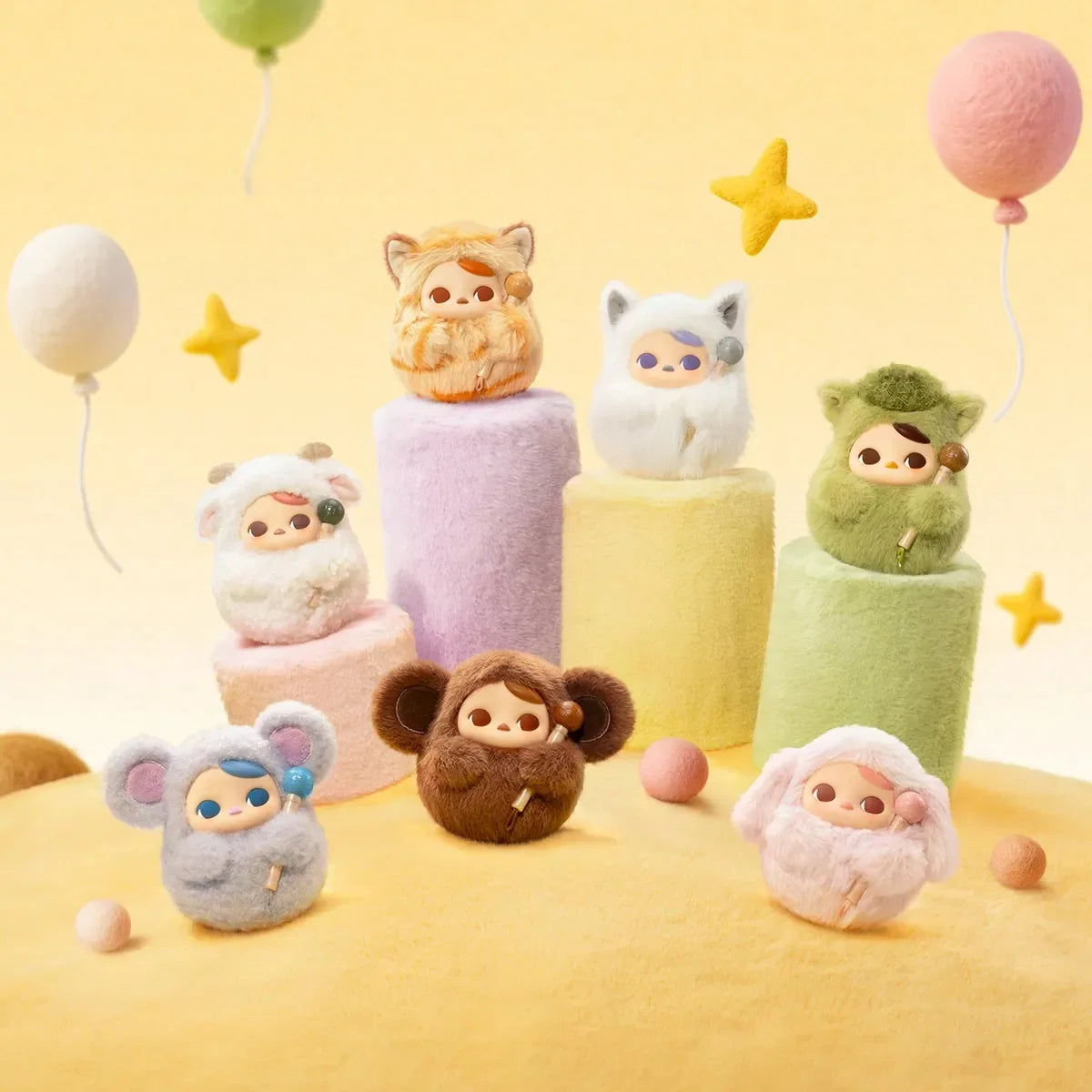 PUCKY Tap Tap Babies Series-Vinyl Plush Pendant Blind Box