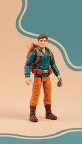 Adventure action figure set with moveable joints
