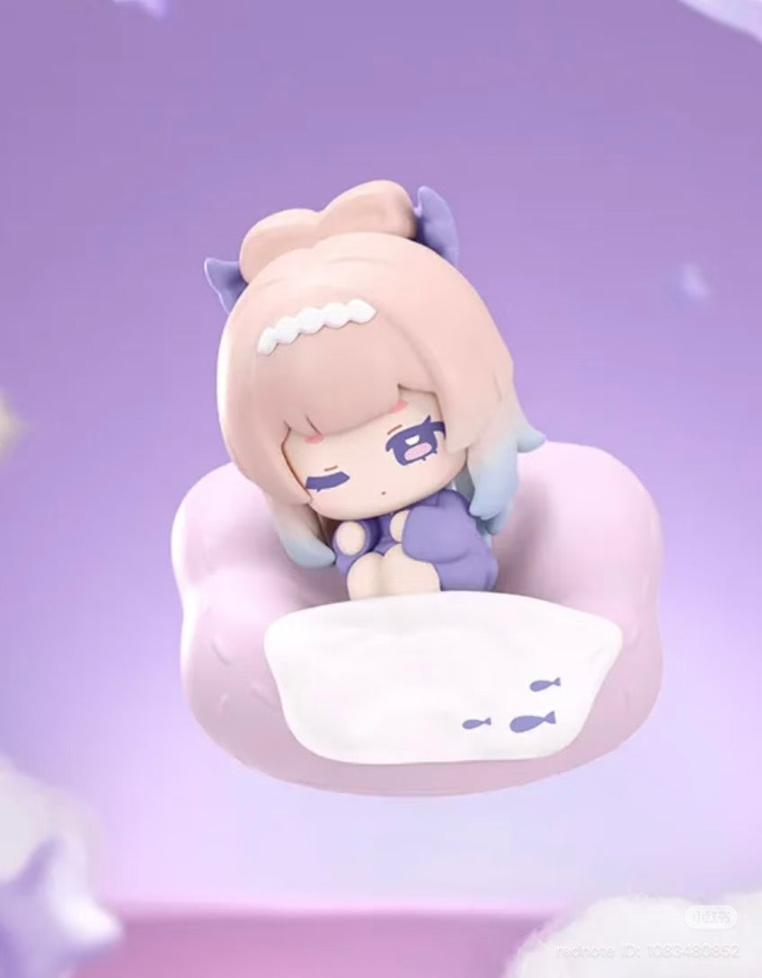 Genshin Impact Cloud Pillow Reverie Series Chibi Fridge Magnet Blind Box -Preorder