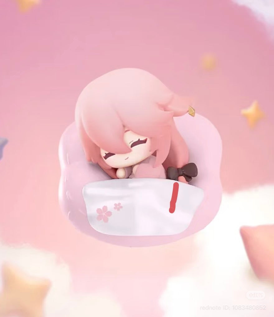 Genshin Impact Cloud Pillow Reverie Series Chibi Fridge Magnet Blind Box -Preorder