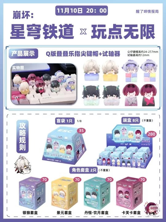 Honkai Impact 3rd Keycap Pendant Blind Box Series
