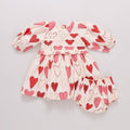 baby girls renee dress set - gradient hearts