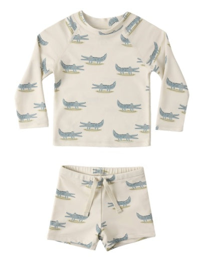 BOYS RASHGUARD SET ALLIGATORS