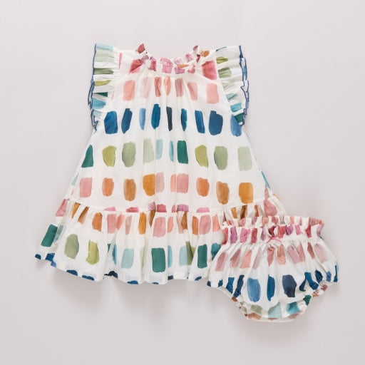 baby girls harper dress set - paint swatches